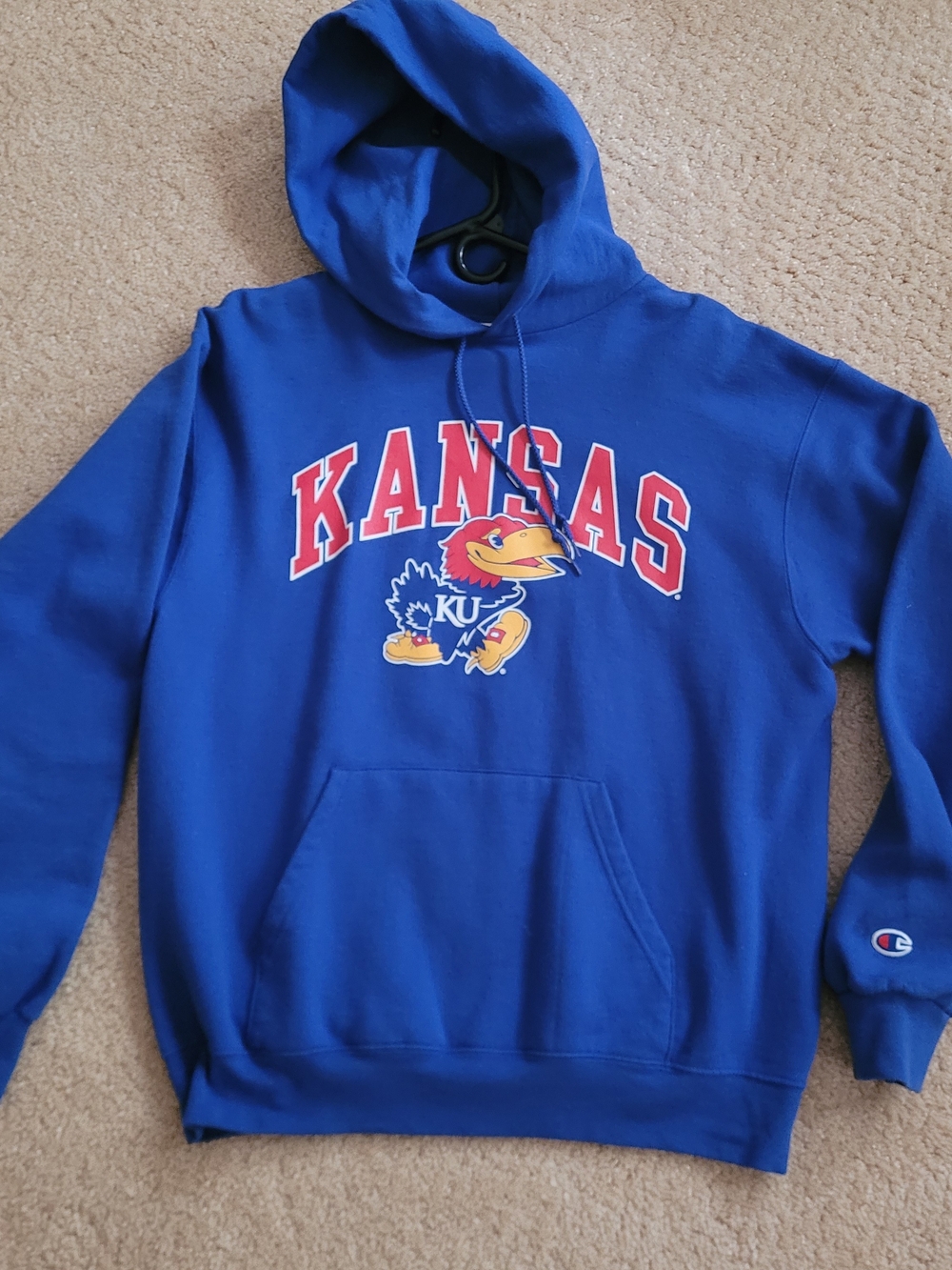 Champion Kansas Jayhawks Royal Blue Pullover Hoodie